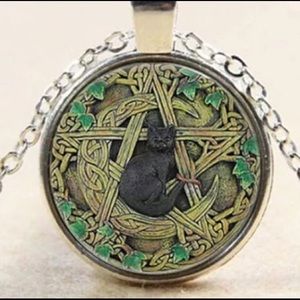 Jewelry - Witch cat necklace Jewelry - Witch cat necklace